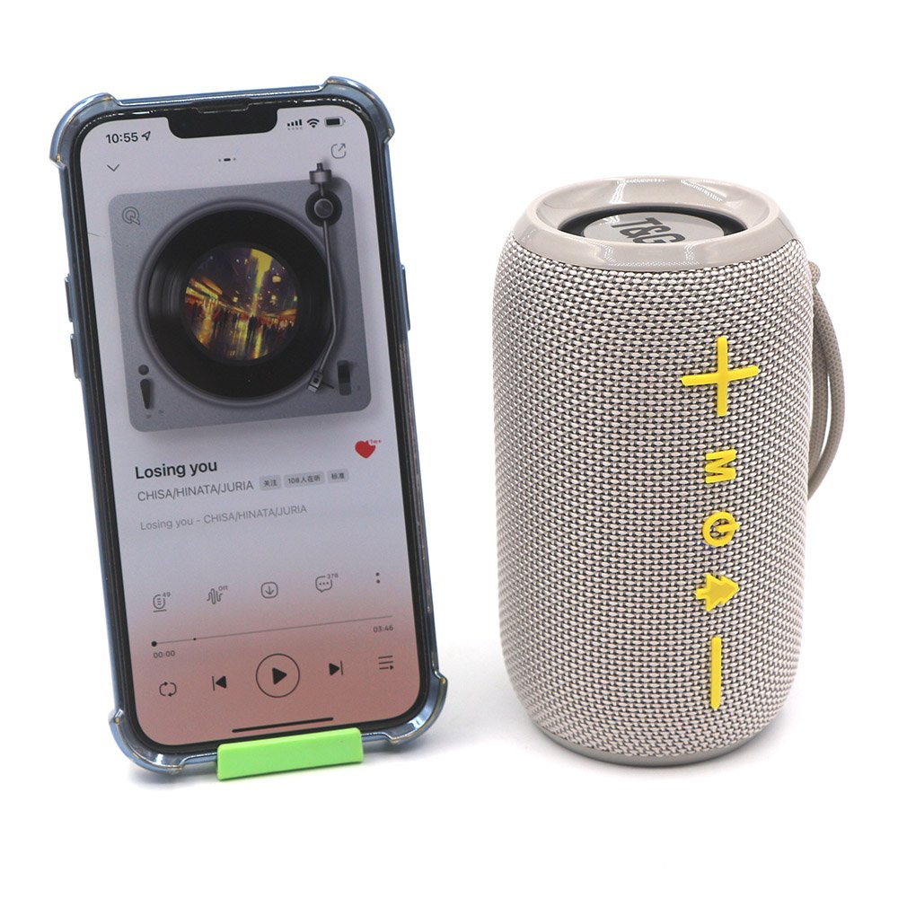 TG-419 Wireless Blue-tooth SubStereo Woofer Bass Fabric BT Speaker HIFI Music TWS Multicolor Outdoor Waterproof Portable Speaker