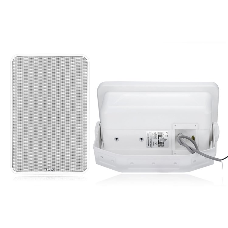 Thinuna FS-Q6 PA Sound System 70V 100V Wall Speakers 8 Ohms All-Weather Waterproof Indoor/Outdoor Use Audio Sound Equipment