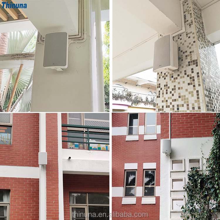 Thinuna FS-Q6 PA Sound System 70V 100V Wall Speakers 8 Ohms All-Weather Waterproof Indoor/Outdoor Use Audio Sound Equipment