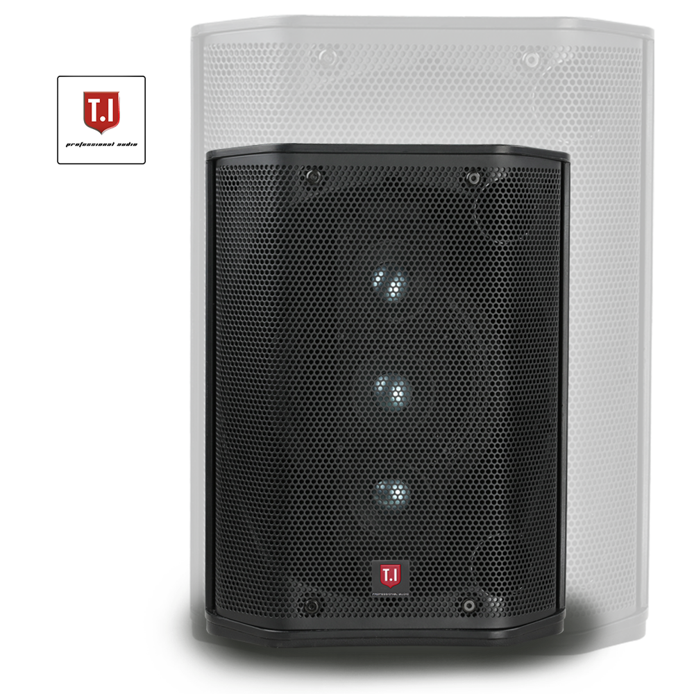 T.I Professional 120W subwoofer DJ Speakers, PA System with 4 Ohms for DJ and Musicians, Small Venues, Ceremonies, Sports Events