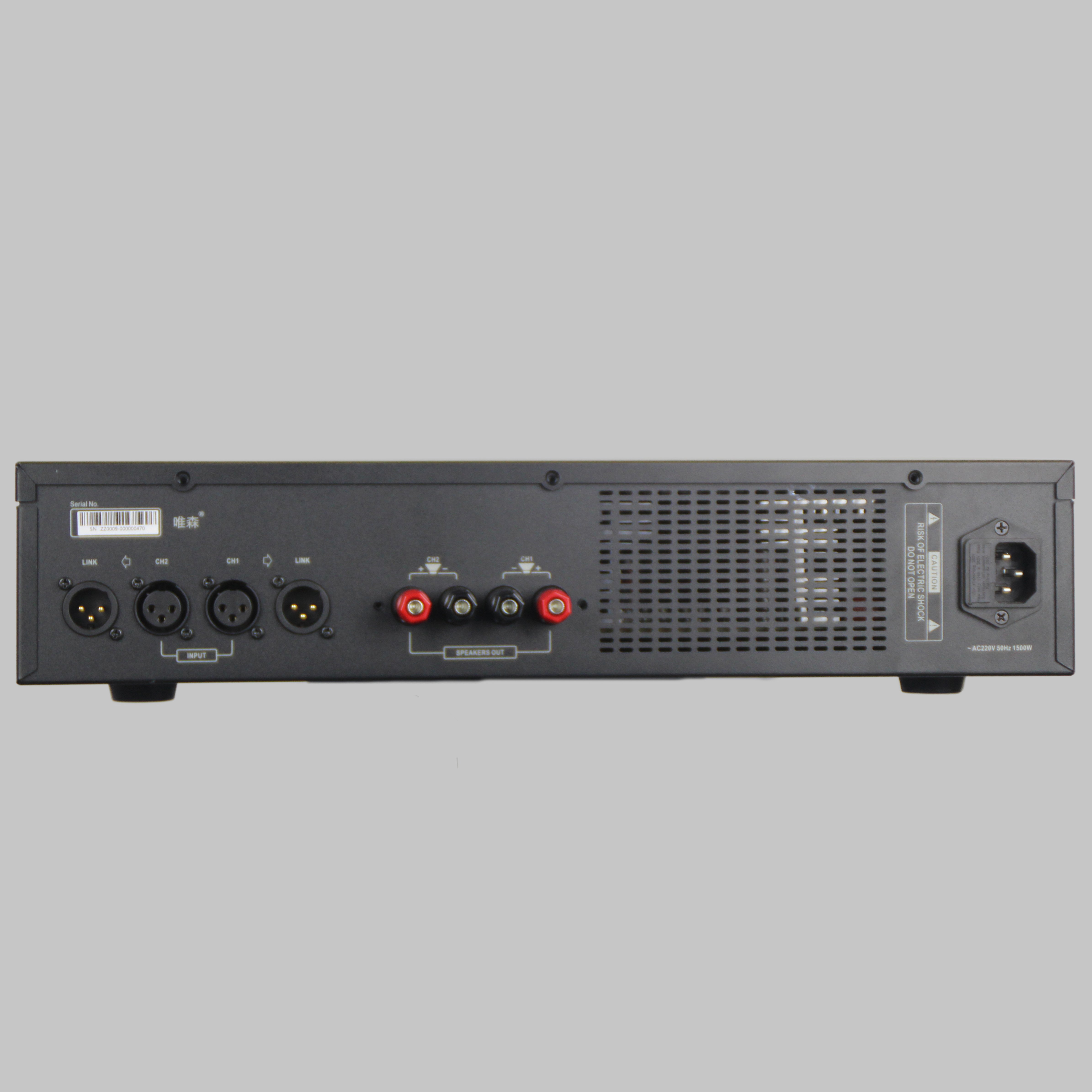 High-Tech Digital Audio Amplifier Featuring Professional Sound Equipment with Branch Current Protection