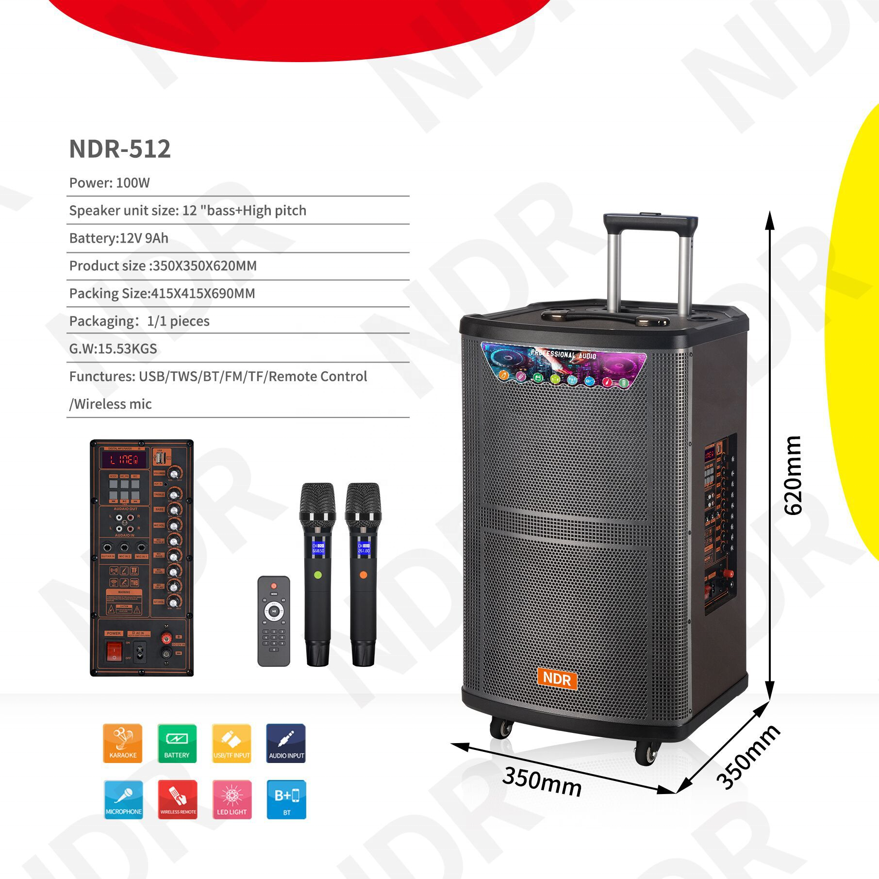 Bosinas amplificada 12" alto falante de 12 sound equipment/amplifiers/speakerbig speakers outdoor dj party karaoke speaker