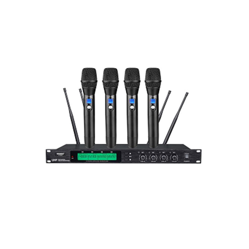 4 channel handheld wireless microphone systems uhf professional wireless microphone