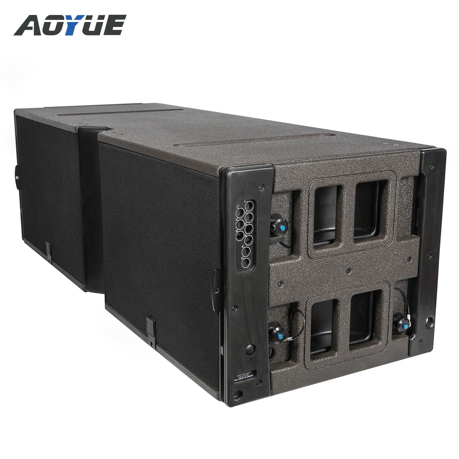 Sound system 3 way dual 15 inches line array speakers passive