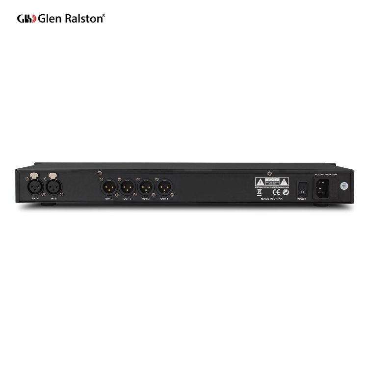 Glen Ralston 2 input 4 output mixer equalizer professional sound system Digital Audio processor
