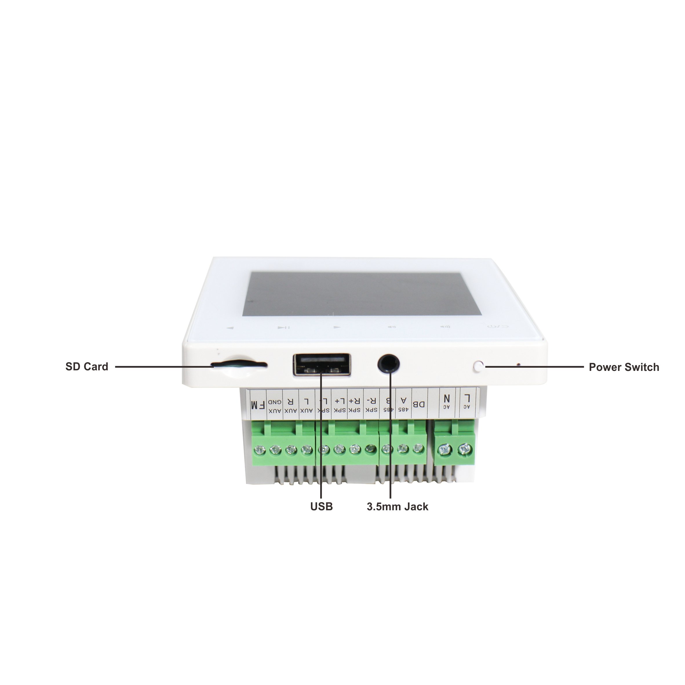 BA-215 PK1 Cost effective mini PA sound system In wall blue tooth amplifier equips with two pieces 8 ohm ceiling speaker package