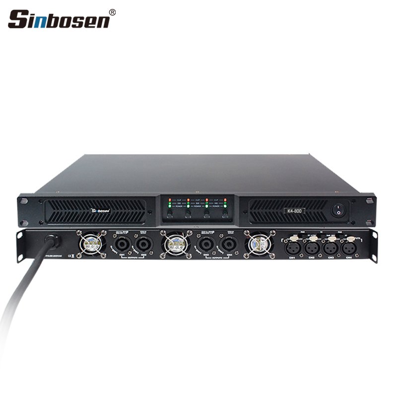 karaoke 800w 1u class d 4 channel dj K4-800 amplifier board professional