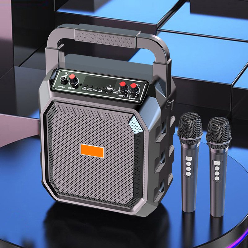 Portable Karaoke Machine Blue Tooth Stereo Mini Fm Radio Speaker Player Microphone Professional Audio Sound System