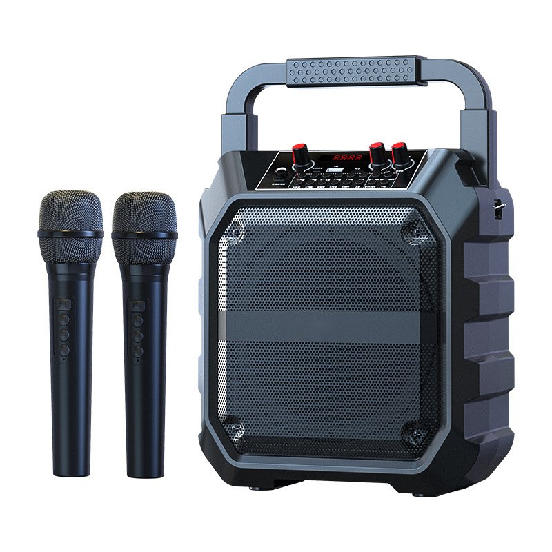 Portable Karaoke Machine Blue Tooth Stereo Mini Fm Radio Speaker Player Microphone Professional Audio Sound System