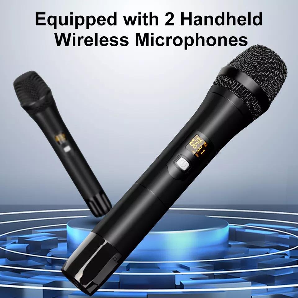 Depusheng GT10M professional 10 channels audio mixer amplifier Equipped with 2 Handheld Wireless Microphones
