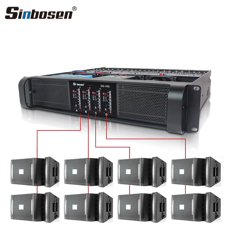Sinbosen 4 channel amplifier module professional DS-10Q pa amplifier sound mixer amplifier