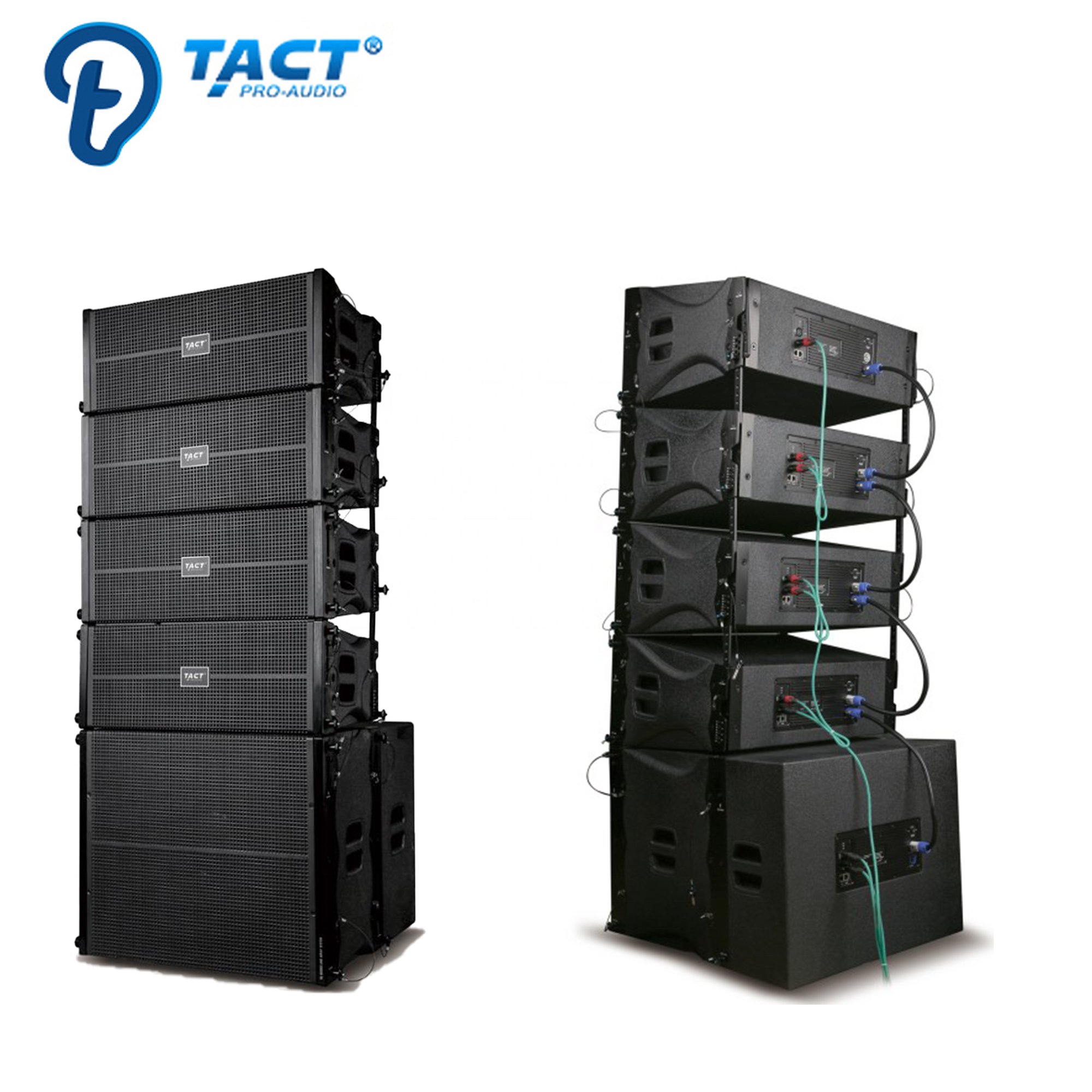 Professional dual 6 inch passive or active theater performance line array dj speaker