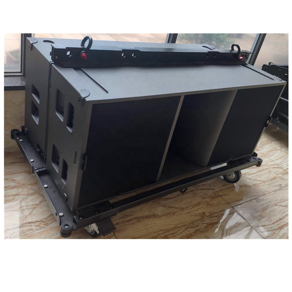 Professional Dual 18\" Line Array Subwoofer Passive Flyable 2000W Output Power Neodymium Wooden Sound Equipment