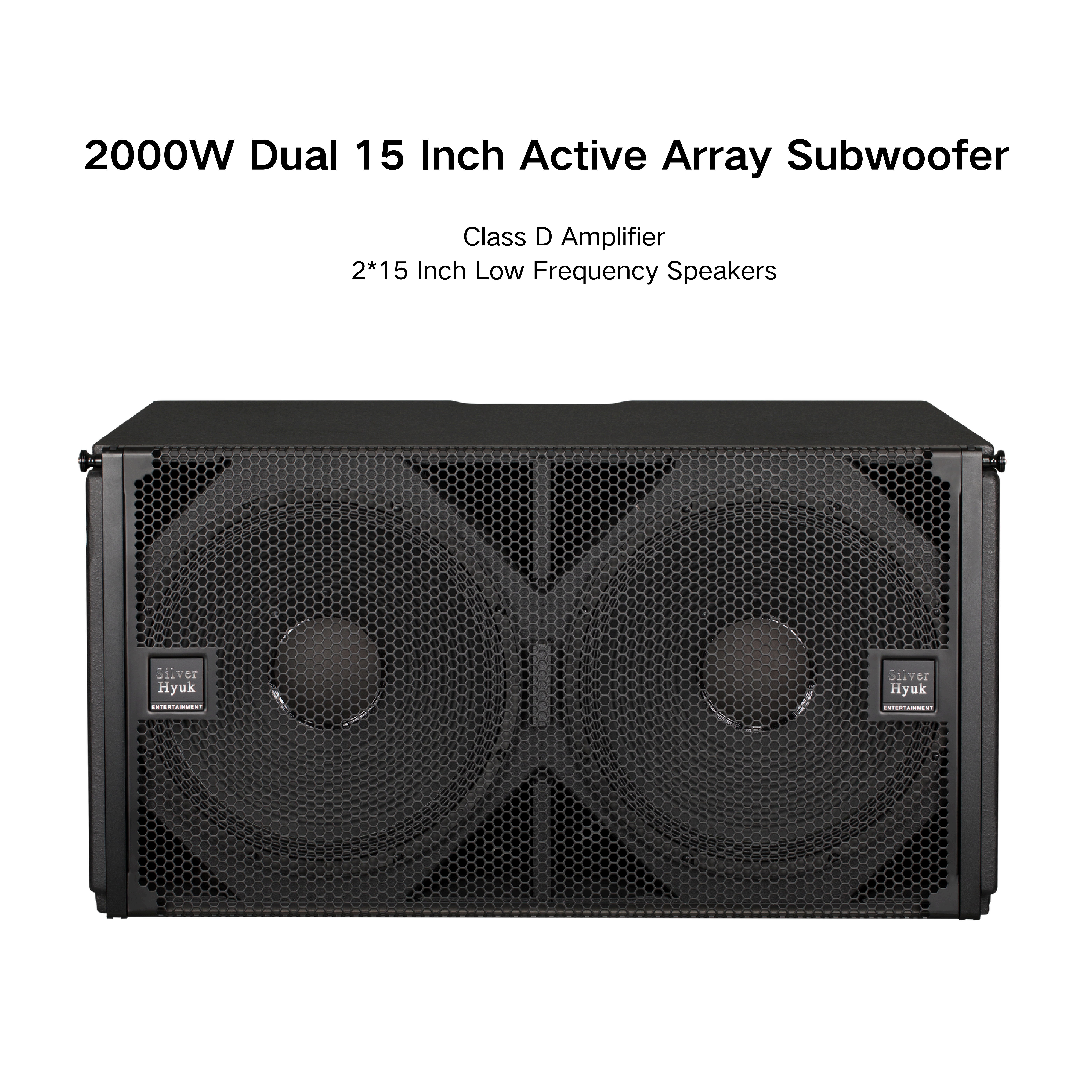 China Professional Audio Active Dual 15 Inch 2000W Active Array Subwoofer Linear Sound System Speakers