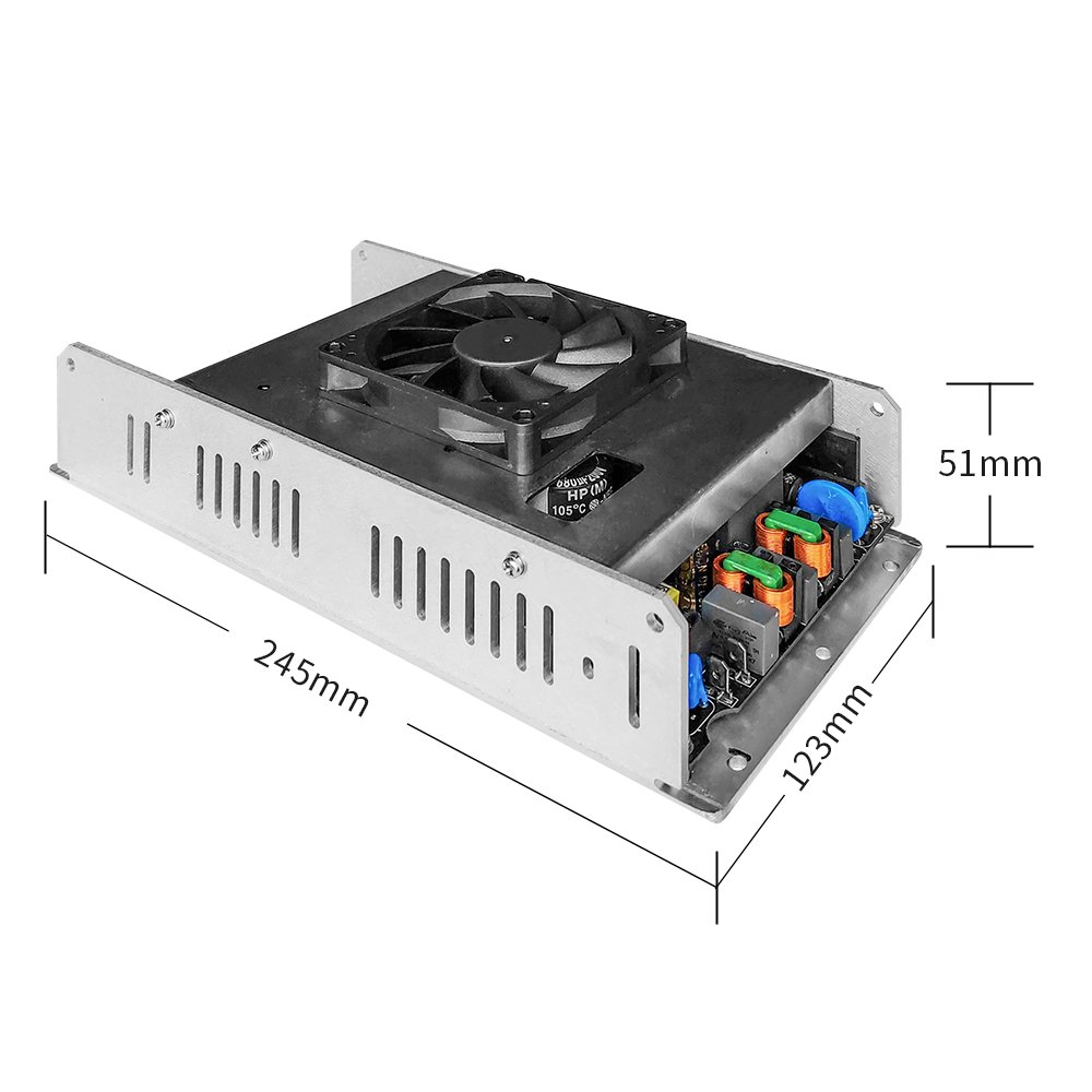 Green Audio Power 500W x 4 SRM Intelligent Audio Track Management Class D 2000W 4-Channel Amplifier Module PFC