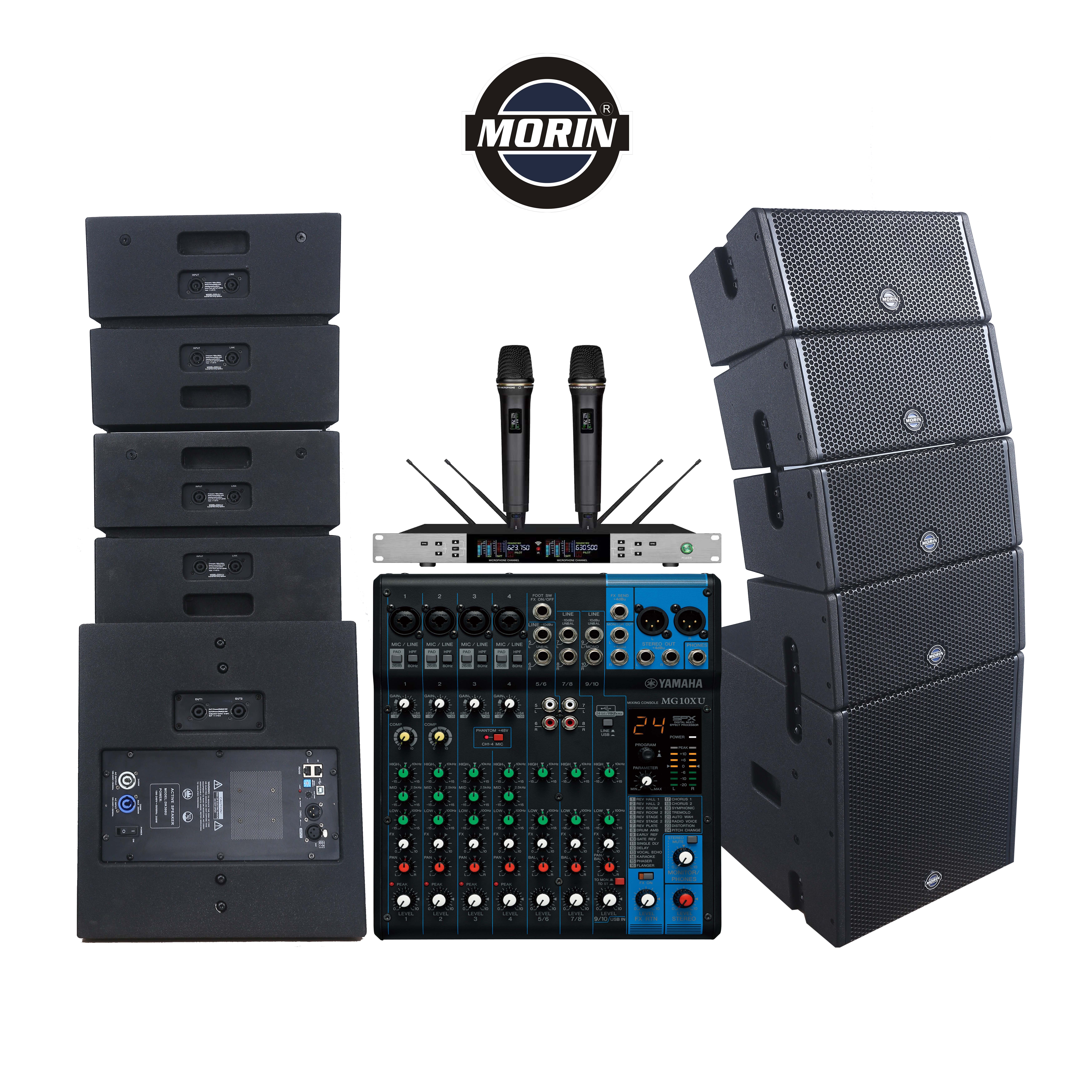 Double 5 inch + 12inch Active mini line array system