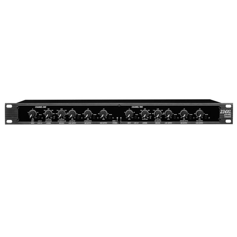 Professional Sound Peripheral Equipments Stereo 2/3 Way, Mono 4-Way 234XL with XLR Connectors Crossover audio Equalizer