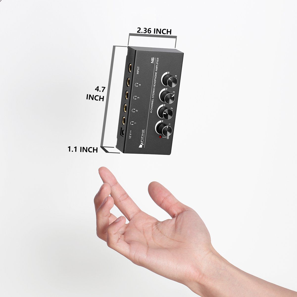 Fifine N6 Portable Professional DJ Hifi 4 Channel Audio Amplifier Board Stereo Amplificador Mixer Sound Guitar Amplifiers