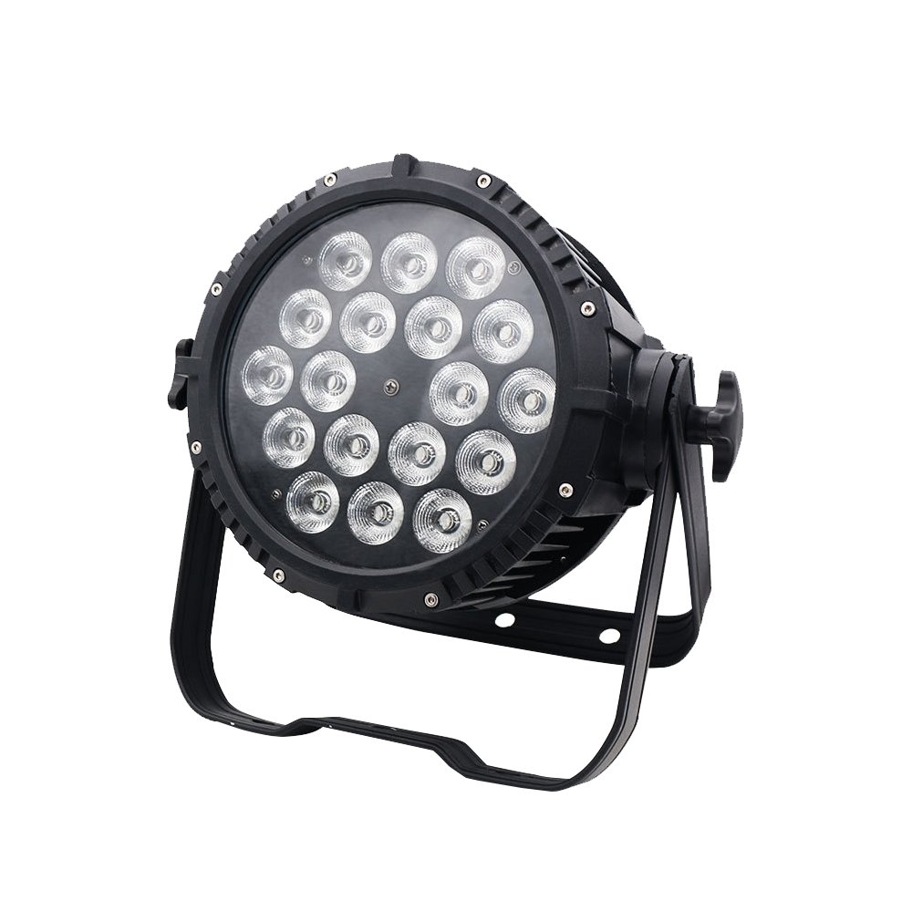 Waterproof Led Par Light 18X10W RGBW 4 IN 1 Coloring Led Parcans DMX 512 Control In Rain Hand In Hand Stage Outdoor Party