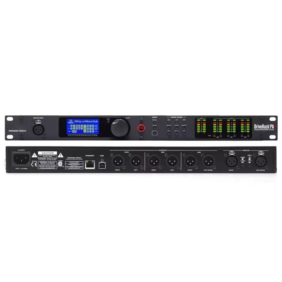 DriveRack PA2 2in6out 2 In 6 Out DSP digital audio processor for professional stage sound equipment