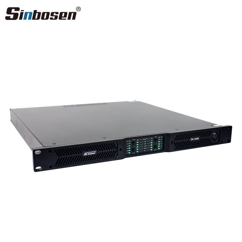 New amplifier D4-3000 4 channel 1u digital power amplifier 5000 watts good for line array