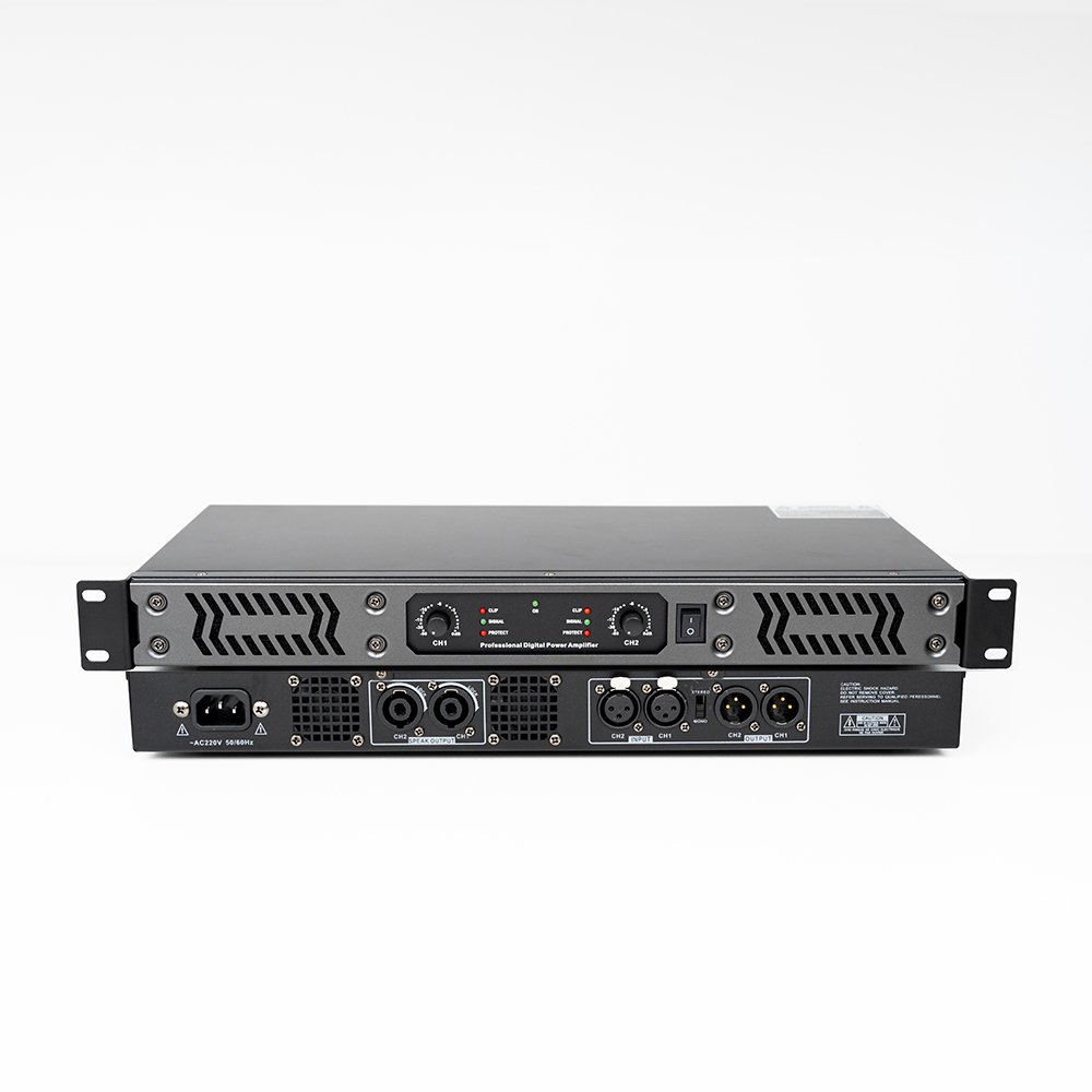 M1 Digital Audio Power Amplifier Professional 2 Channels Class D Preamplifier DJ Audio Sound Amplifier Processor System