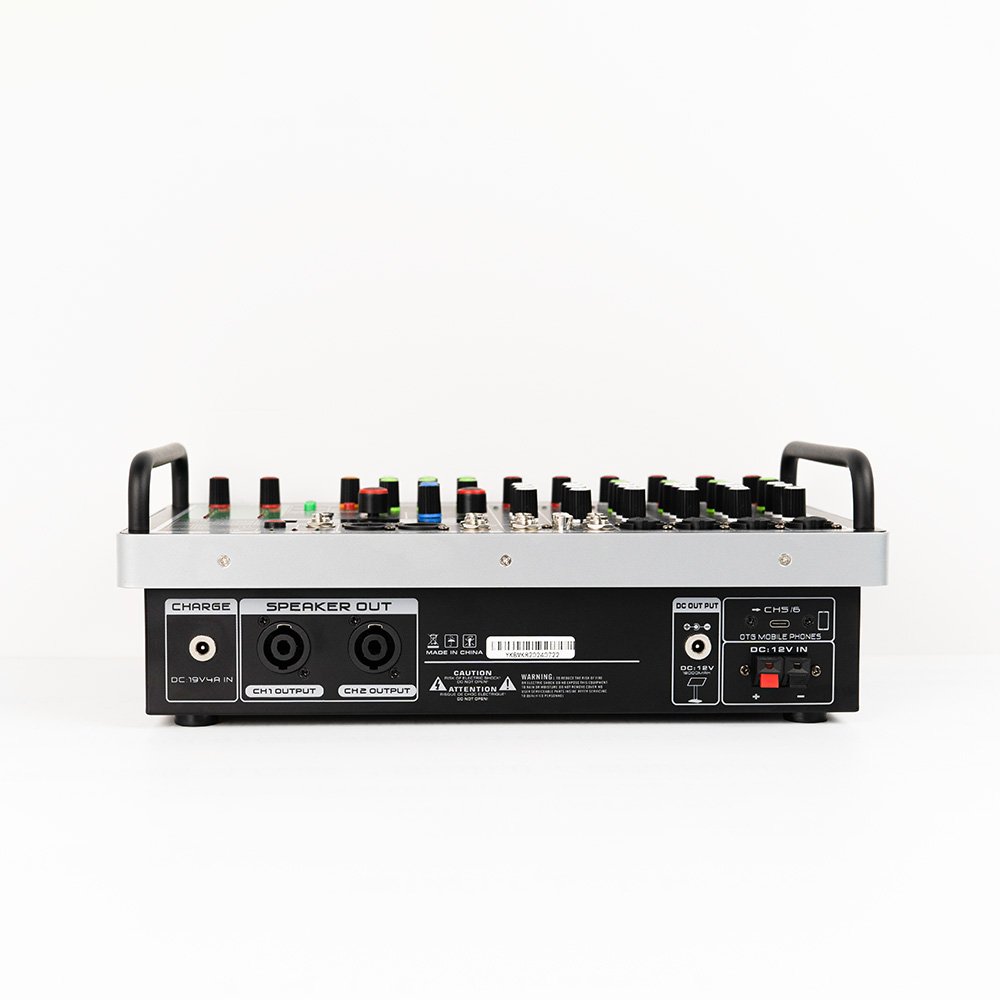 Professional Music Equipment Sound System Portable 18000 mAh Battery Powered 8 Channel 99 DSP DJ Mini Sound System and Mixer