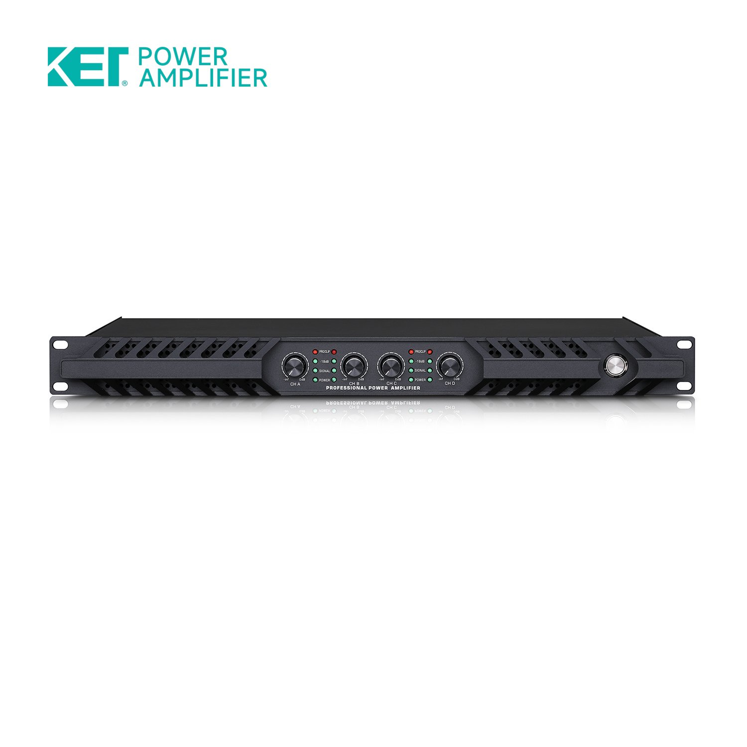Brand New Sound Equipment/Amplifiers/Speaker With High Quality KET DP412 1U digital amplifier 1200W*4 professional high power