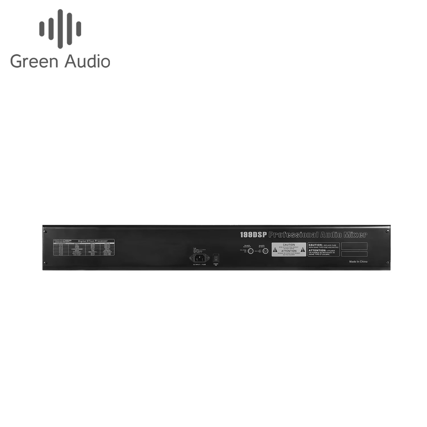 GAX-XM24 Green Audio Professional 24-channels USB Audio Mixer with AUX Recording Stage DJ Audio Console Mixer