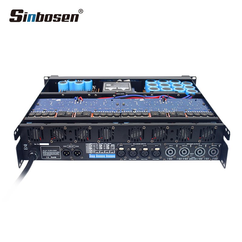 Good for single 15"/dual 15" speaker 4000 watt 4 channel sound audio class td power amplifier professional