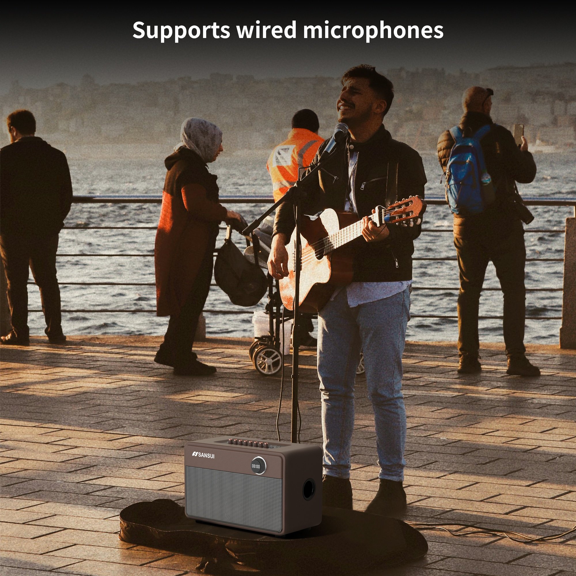 SANSUI D 8 Portable wireless speaker bluetooth karaoke sound equipment/amplifiers/speaker