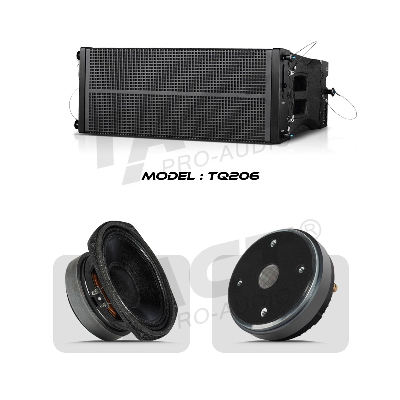 Factory price dual 6 inch line array sound system for hall wedding speaker