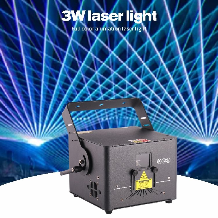 Wedding Laser 3W Full Color Dj Lazer Light Rgb Laser 3W Ilda Animation Laser Light For Wedding Event