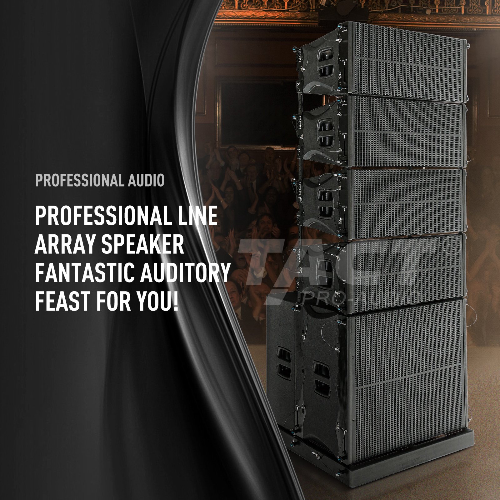 dual 10 inch complete professional sound line array sound system for outdoor event
