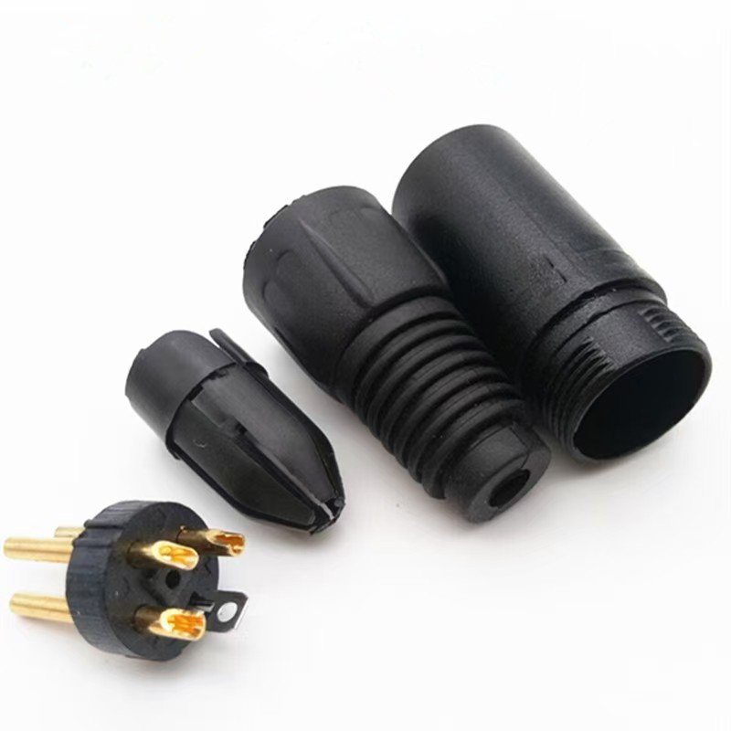 Metal XLR Female Connector 3 PIN XLR Connector Female Jack for Microphone Audio Video 3 Pin XLR Cable Connector 3 Pin Female