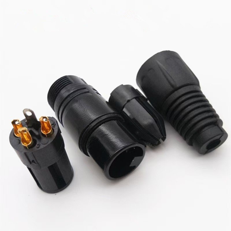 Metal XLR Female Connector 3 PIN XLR Connector Female Jack for Microphone Audio Video 3 Pin XLR Cable Connector 3 Pin Female