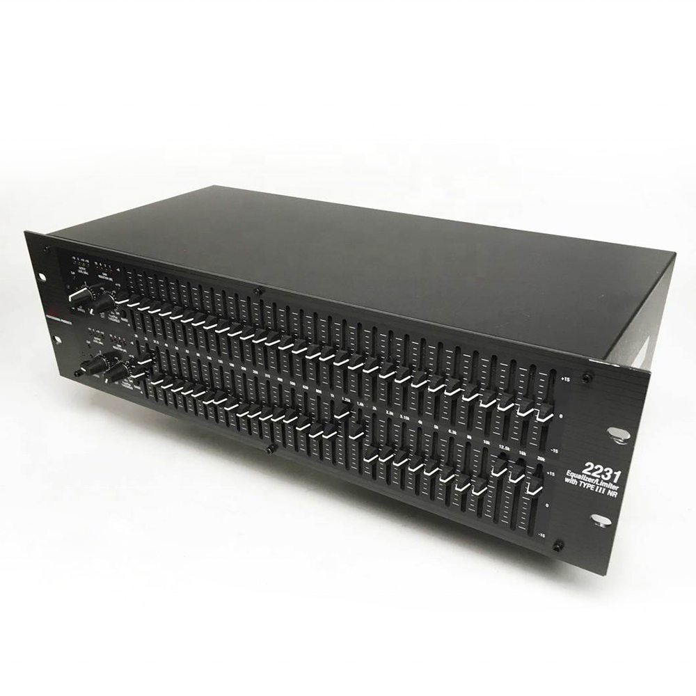 DBX 2231 Dual Channel 31 Band DJ Equipment Professional Feedback Canceller Graphic Equalizer 2231 Audio Equalizer