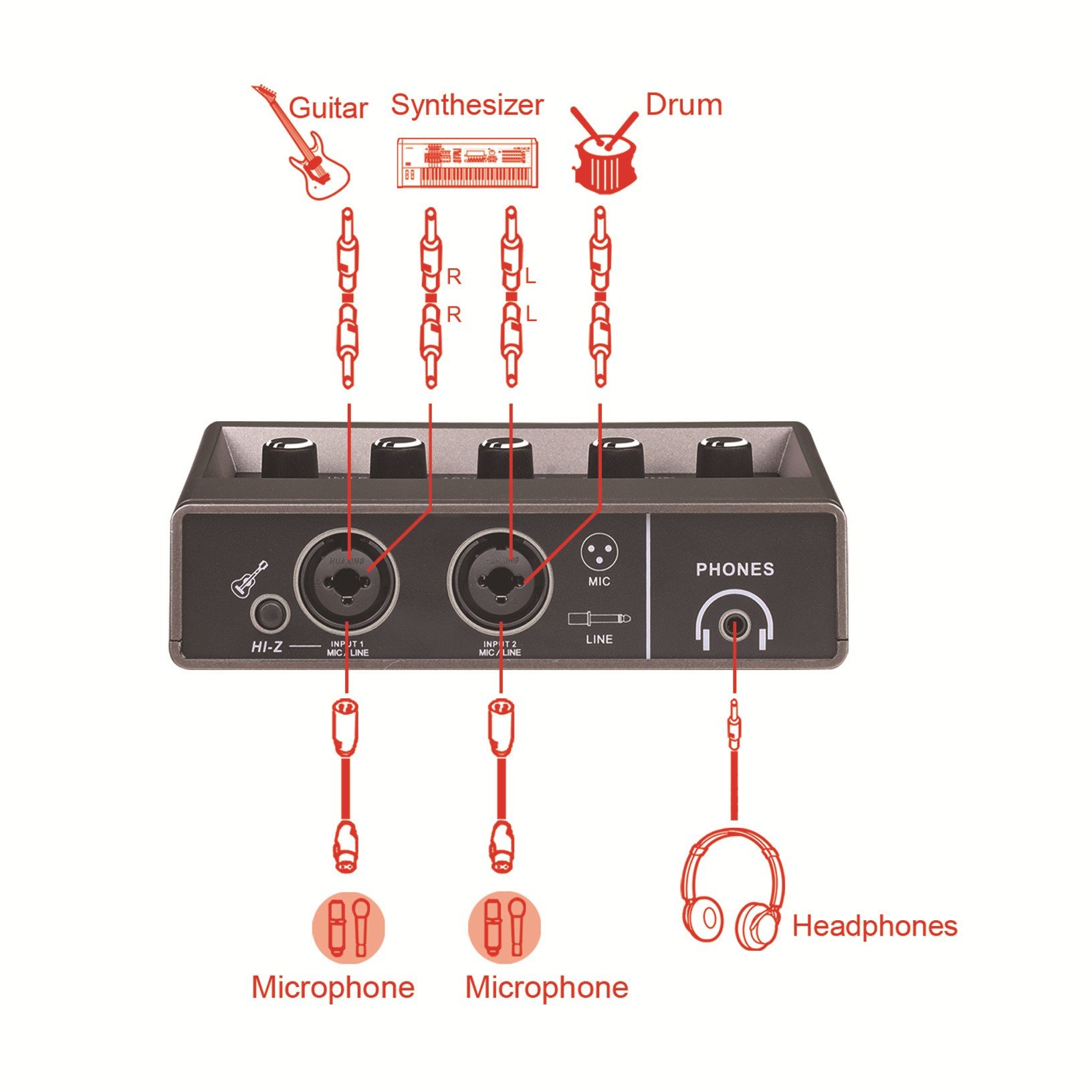 TEYUN Q16 Professional microphone recording sound card USB computer free microphone live recording K song artifact equipment