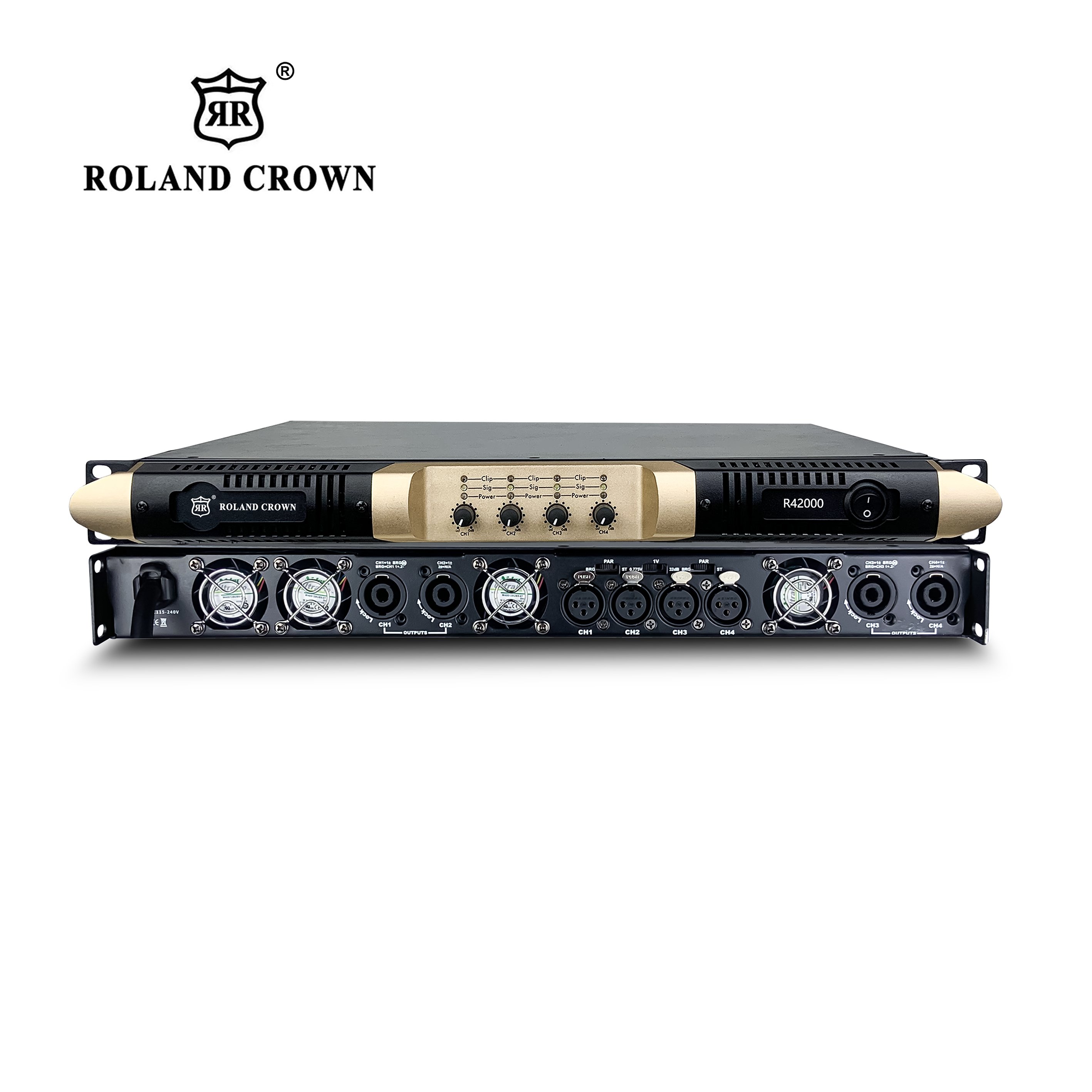1U high power 4* 2000w professional outdoor speaker system stage performance bar banquet hall professional power amplifier