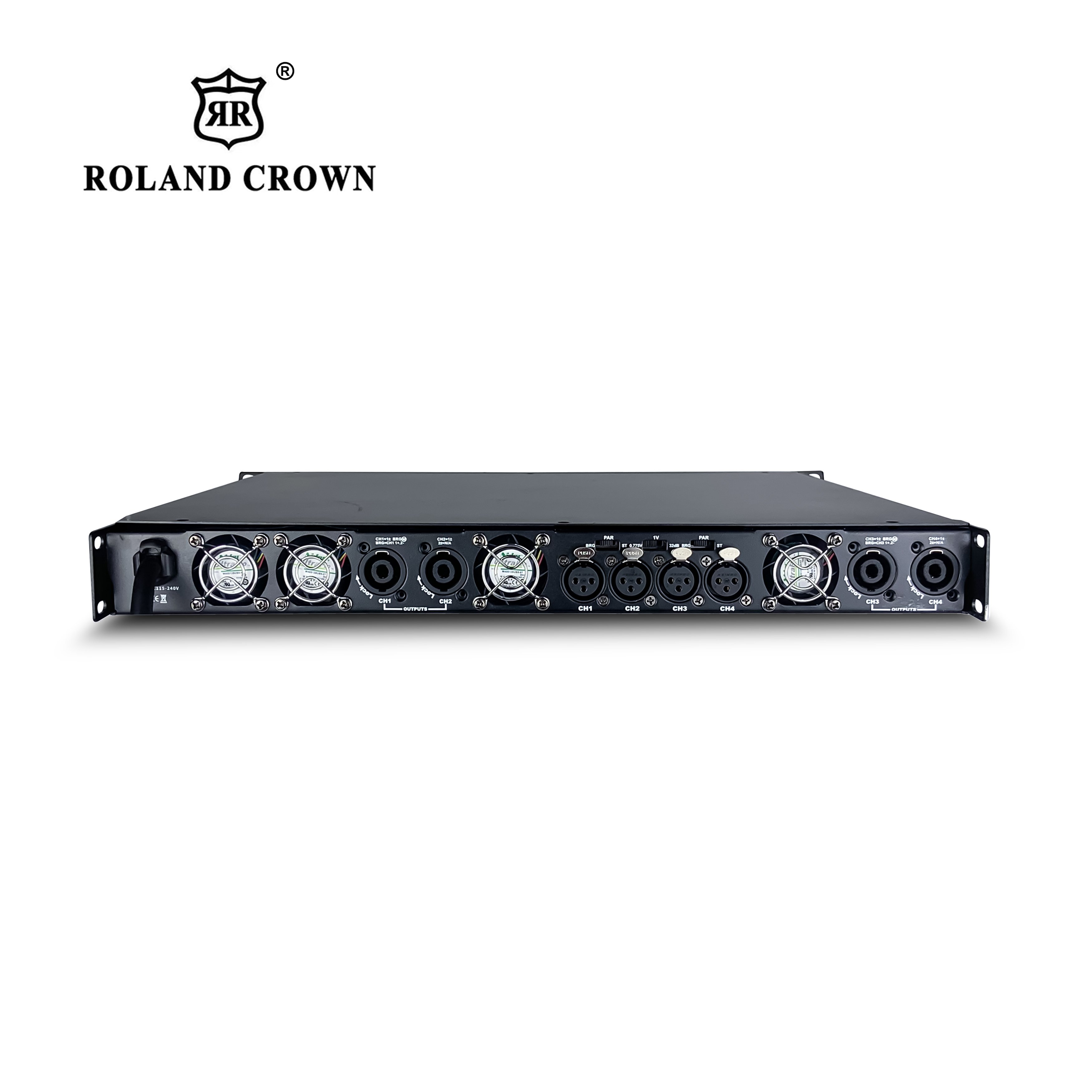 1U high power 4* 2000w professional outdoor speaker system stage performance bar banquet hall professional power amplifier