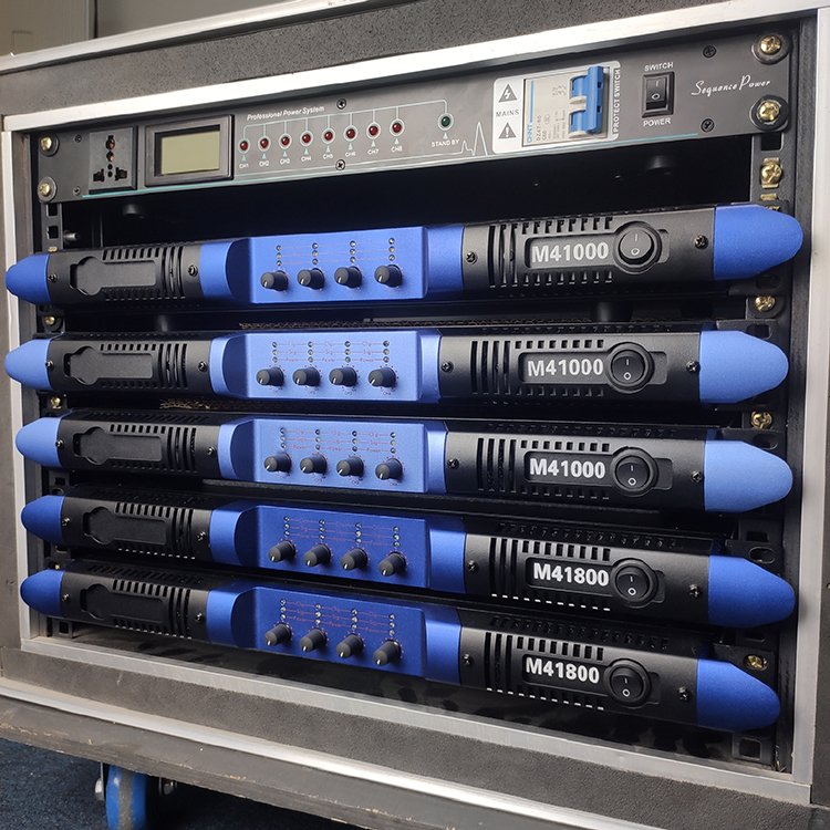 1U high power 4* 2000w professional outdoor speaker system stage performance bar banquet hall professional power amplifier
