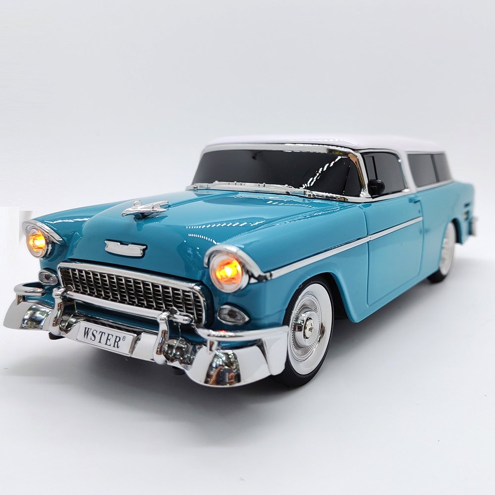 WS-1955 Vintage Car model stereo Sound Wireless Blue-tooth Speaker Active Woofer Hifi Music BT LED Light Gift Car Model Speaker