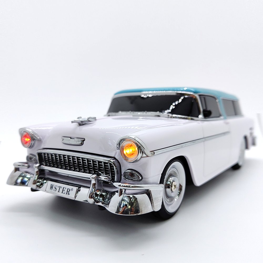 WS-1955 Vintage Car model stereo Sound Wireless Blue-tooth Speaker Active Woofer Hifi Music BT LED Light Gift Car Model Speaker