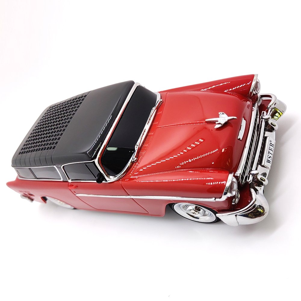 WS-1955 Vintage Car model stereo Sound Wireless Blue-tooth Speaker Active Woofer Hifi Music BT LED Light Gift Car Model Speaker