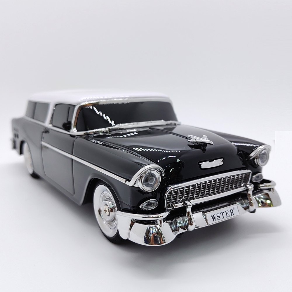 WS-1955 Vintage Car model stereo Sound Wireless Blue-tooth Speaker Active Woofer Hifi Music BT LED Light Gift Car Model Speaker