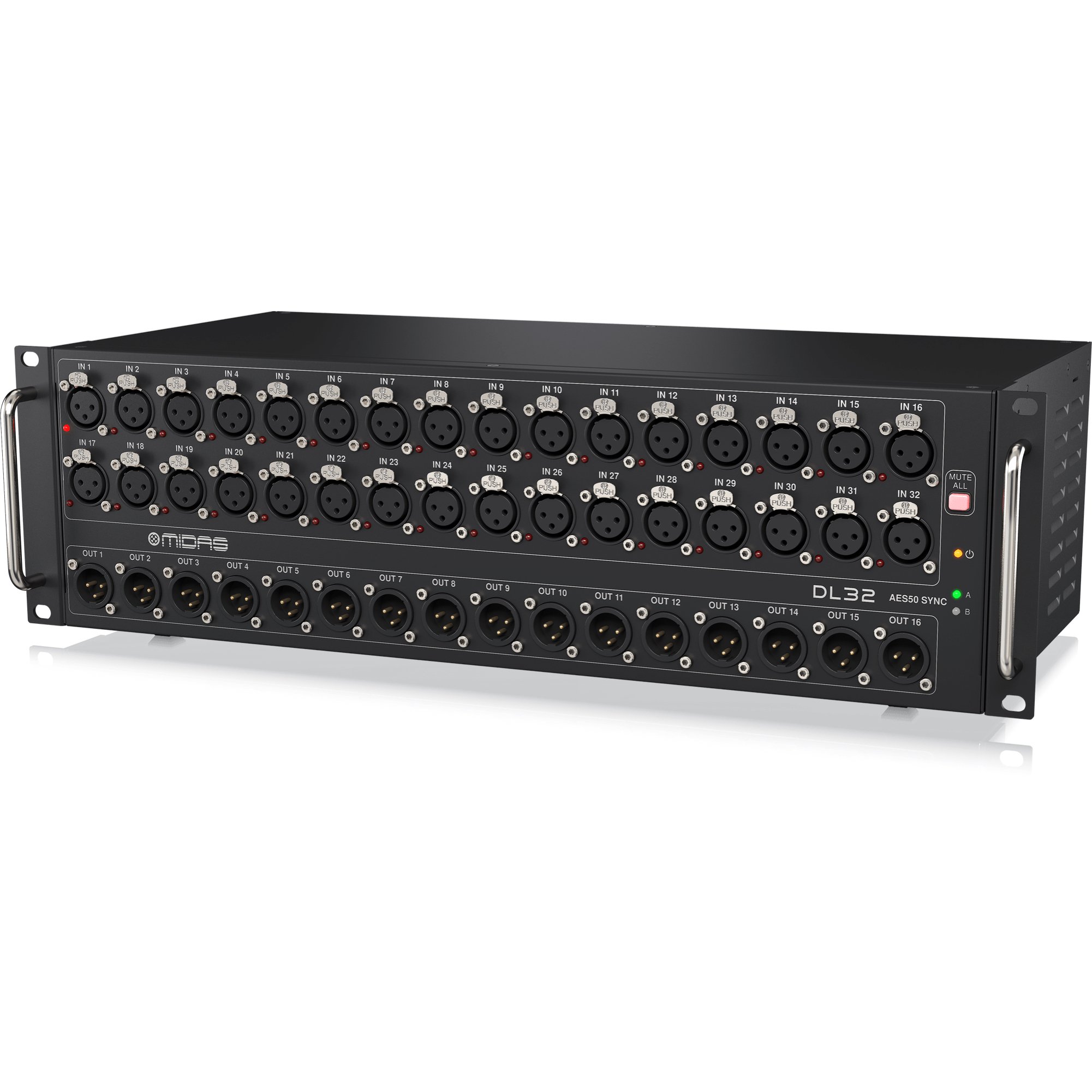 MIDAS DL32 Stage Box Professional Speakers Audio System Sound Equipment Digital Stage Box