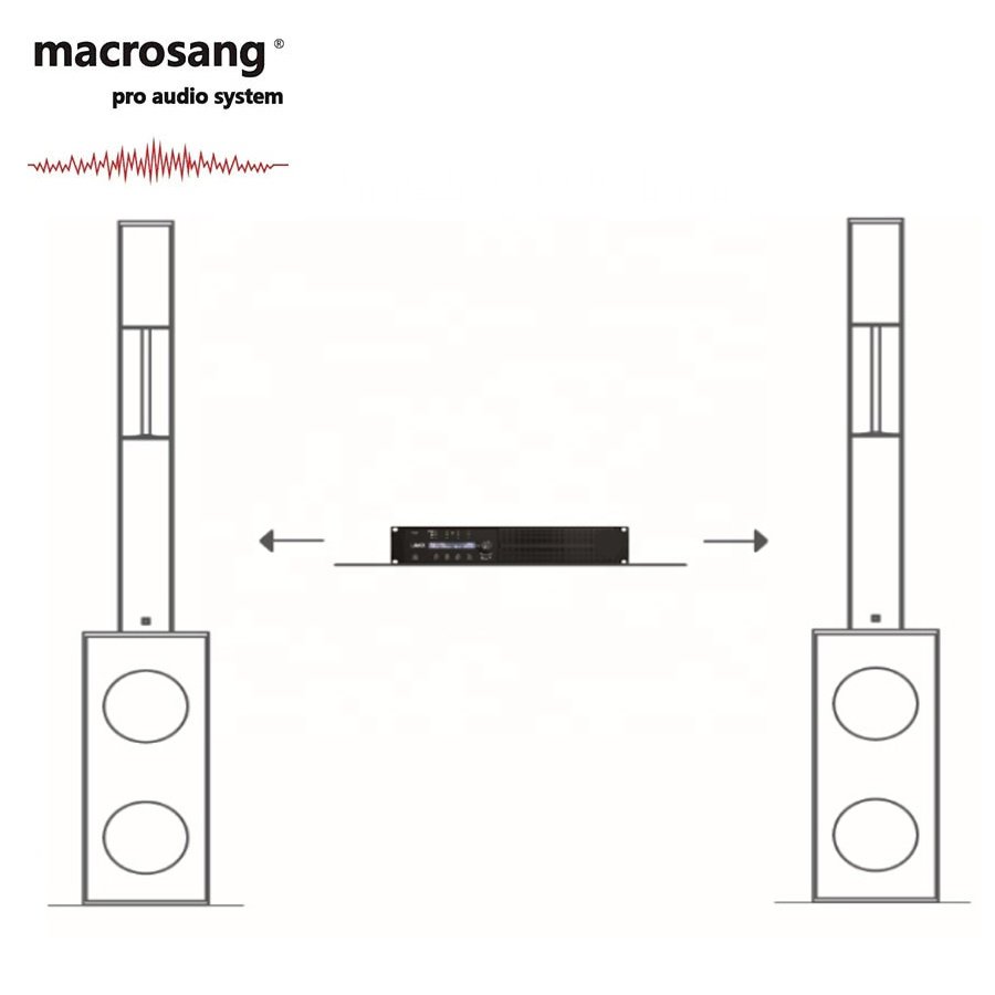 macrosang sssSsssYVA LA4X mini line array speaker sound system professional audio system dj sound system set