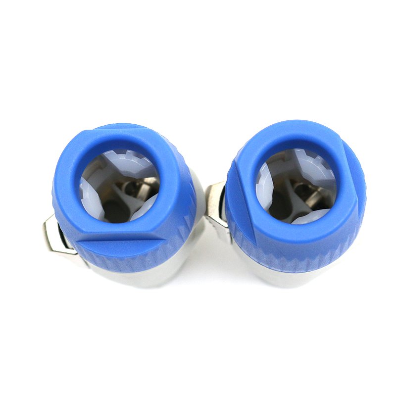 Free Sample OEM Copper Speaker box electronic components Ohm head cannon plug audio power plug audio equipment connector