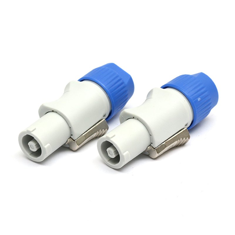 Free Sample OEM Copper Speaker box electronic components Ohm head cannon plug audio power plug audio equipment connector