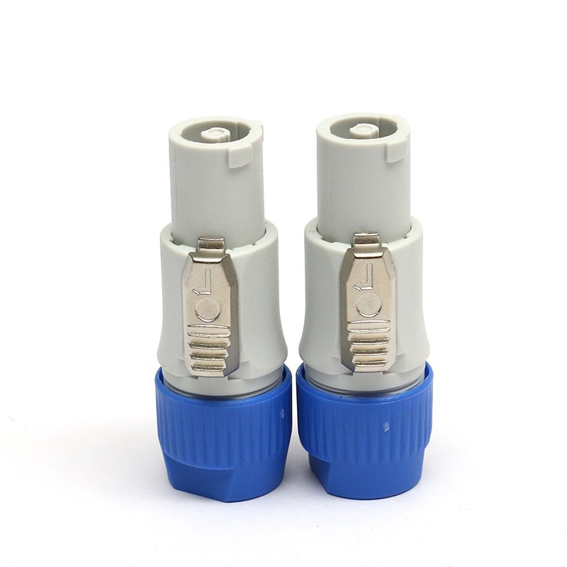 Free Sample OEM Copper Speaker box electronic components Ohm head cannon plug audio power plug audio equipment connector